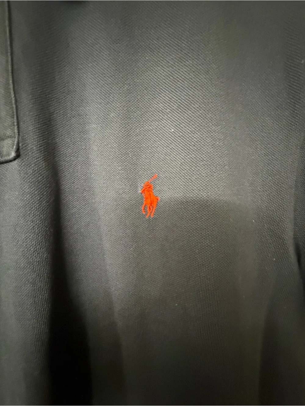 Ralph Lauren Navy Polo with Red Pony Embroidery